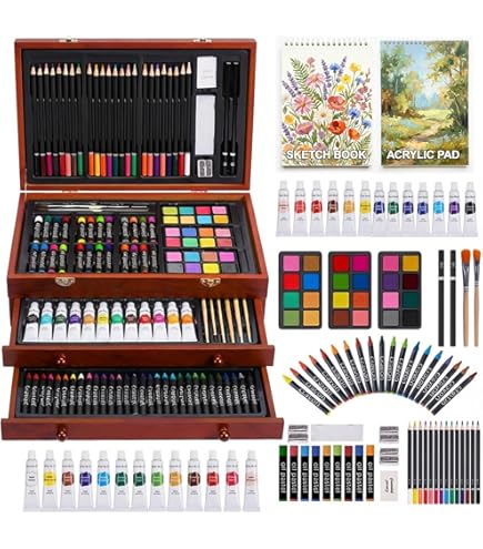 Amazon.com: Nicole 79 Piece Studio Art & Craft Supplies Drawing